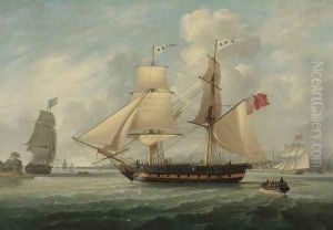 Brig Entering Liverpool by Robert Salmon