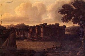 Dansboro Castle, Northumberland by Robert Salmon