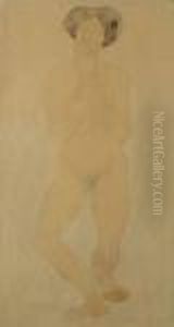 Nude Study by Auguste Rodin