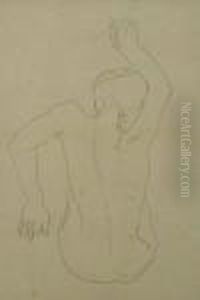Nude With Raised Arm by Auguste Rodin