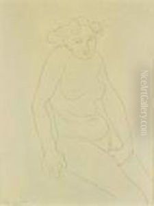 Etude De Femme Nue by Auguste Rodin