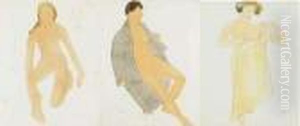 Etudes De Nus (planches
Vraisemblablement Refusees Pour Le Jardin Des Supplices D'octave
Mirbeau). 1899-1900 - view 1