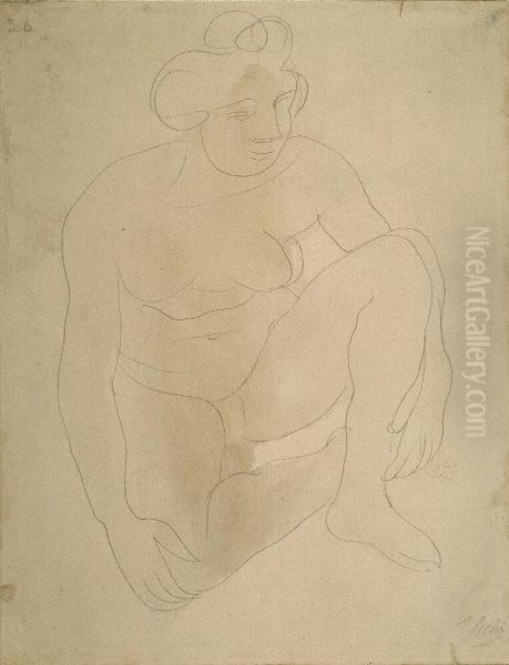 Seated Nude - view 1