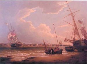 The Liverpool in the Mersey by Robert Salmon