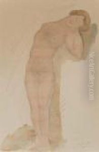 Etude De Femme Nue by Auguste Rodin