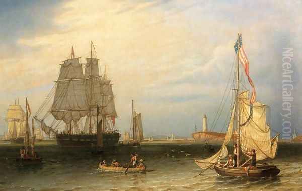 Shipping in President Roads, Off Boston Light - view 1
