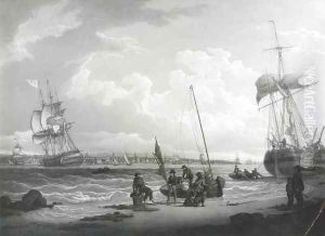 Liverpool Harbor I by Robert Salmon