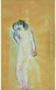 < Nu Fe Minin Au Masque > Circa 1889