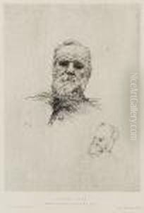 Victor Hugo (deltiel Rodin 7) by Auguste Rodin
