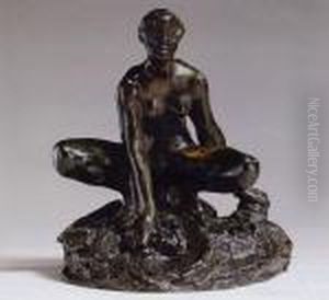 Grande Baigneuse Accroupie Avec Bras by Auguste Rodin