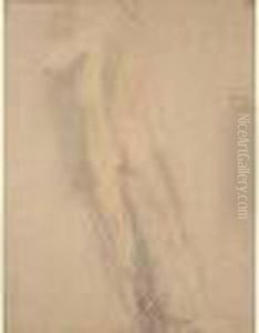 Femme Nue Vue De Dos, Etude Pour Une Diane by Auguste Rodin