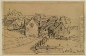 A View Of Katwijk Aan Zee by Willem Roelofs
