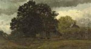 Avondschemering: A Meadow Near Delden by Willem Roelofs