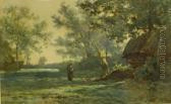 Mere Et Enfant Pres De Lachaumiere - view 1