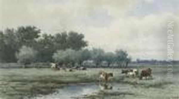 Cows In A Meadow - view 1