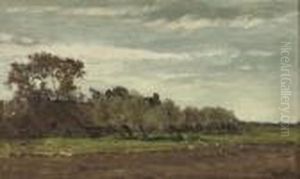 Ferme A Laren, Gooiland: By The Farmhouse by Willem Roelofs
