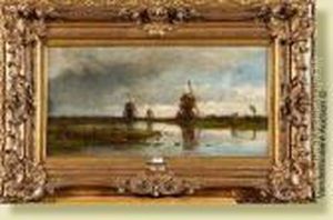 Moulins En Hollande by Willem Roelofs
