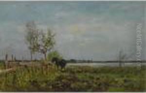 A Horse In A Summer Landscape by Willem Roelofs