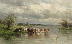 Watering Cows by Willem Roelofs