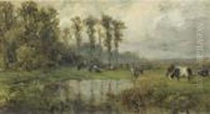 Watering Cows by Willem Roelofs