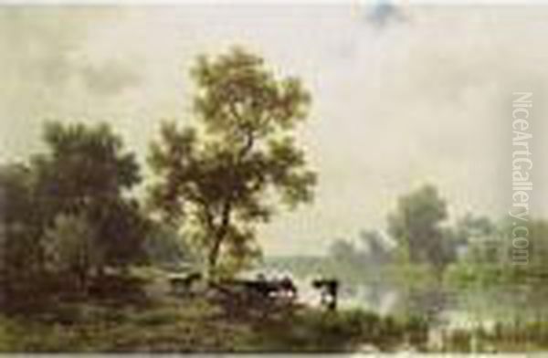 Watering Cows - view 1