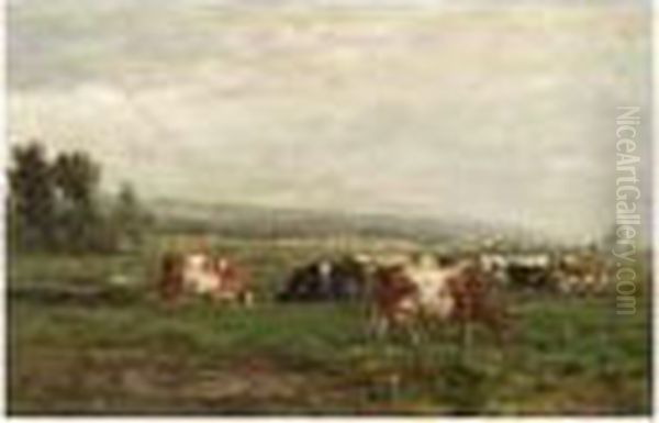 Cows At Pasture - view 1