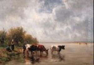 Aan Den Ijssel (de Naderende Bui) by Willem Roelofs