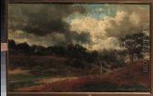Rocks In The Woods Of Fontainebleau, Near The Village Ofbarbizon by Willem Roelofs