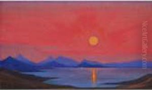 Sunset, Kashmir by Nicolaj Konstantinov Roerich