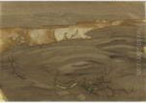 Rocks And Cliffs From The Ladoga Series by Nicolaj Konstantinov Roerich