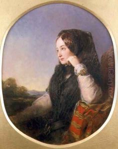 Portrait of Countess Eugenie 1826-1920, 1846 by Abraham Solomon