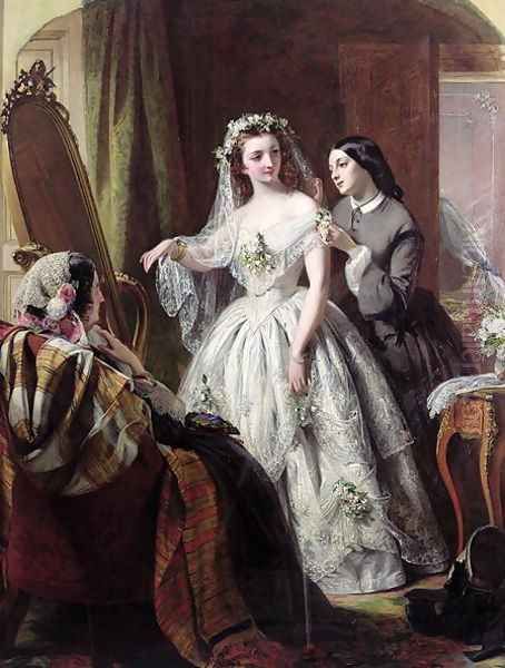 The Bride, 1856 by Abraham Solomon