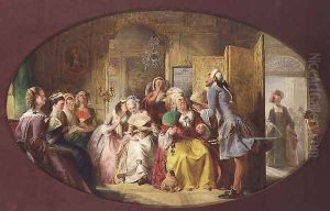 The Lesson in the use of the Fan by Abraham Solomon