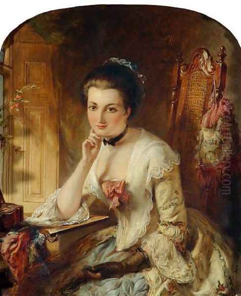 Portrait, Lady with letter - view 1