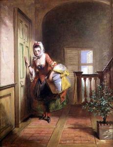 The New Hat, 1850 by Abraham Solomon