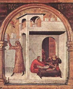 Altar of St Louis of Toulouse (detail) c. 1317 by Louis de Silvestre