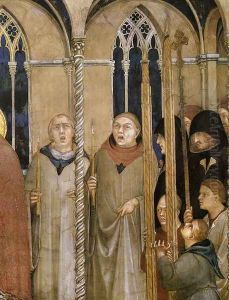 Burial of St Martin (detail) 1312-17
