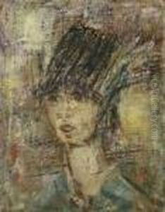 Dame Mit Federhut