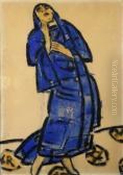 A Figure In Blue - view 1