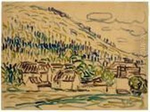 Landschaft Bei Hetschburg by Christian Rohlfs