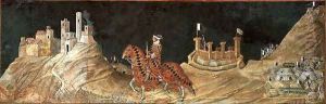 Equestrian portrait of Guidoriccio da Fogliano-2 1328-30 by Louis de Silvestre