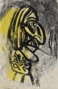Der Raucher. by Christian Rohlfs