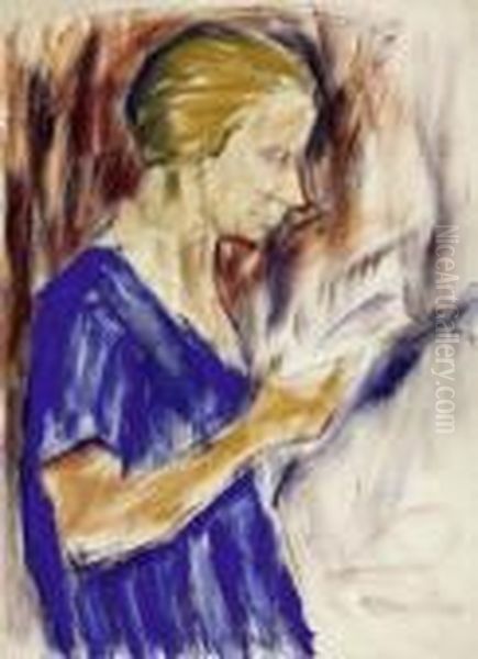 Helene Rohlfs, Lesend - view 1