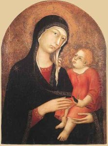Madonna and Child (from Castiglione d'Orcia) 1320-25 by Louis de Silvestre