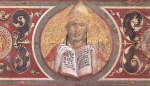 Maesta (detail of the medallions) (1), 1315 by Louis de Silvestre
