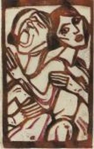 Kopfe (ruhe Und Leidenschaft) by Christian Rohlfs