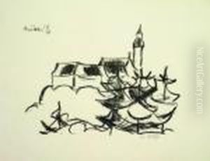 Kloster Andechs. 1920 by Christian Rohlfs