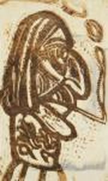 "der Raucher". Originaltitel - view 1