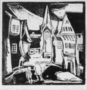 Strasse In Soest by Christian Rohlfs