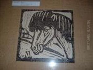Pony ,woodcut